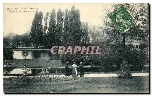 Ansichtskarte AK Paris Parc Montsouris Promenade autour du Lac