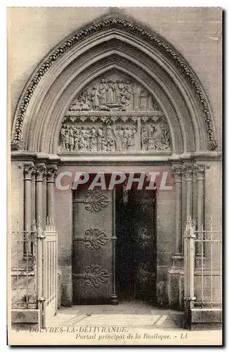 Cartes postales Douvres La Delivrande Portail principal de la Basilique