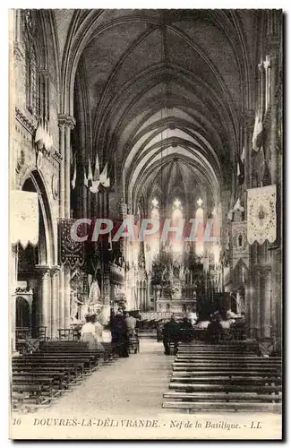 Cartes postales Douvres La Delivrande Nef de la Basilique