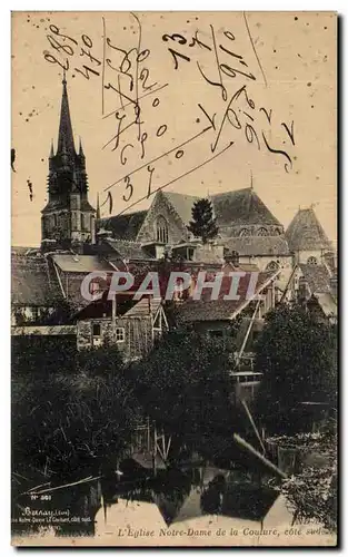 Cartes postales Bernay L'Eglise Notre Dame de la Couture cote sud