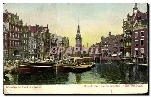 Cartes postales Munttoren Binnen Amstel Amsterdam