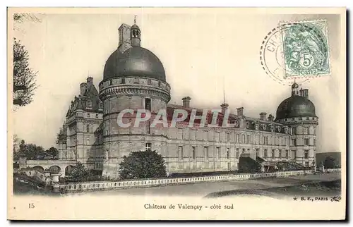 Cartes postales Chateau de Valencay cote sud