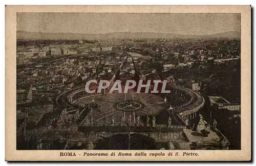 Ansichtskarte AK Roma Panorama di Roma dalla cupola di