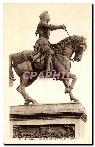 Ansichtskarte AK Orleans Statue de Jeanne d&#39Arc par Foyatier