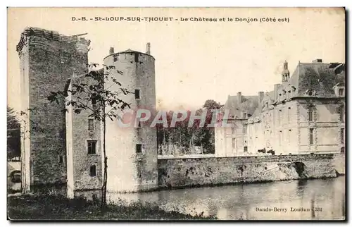 Cartes postales St Loup Sur Thouet Le Chateau et le Donjon (Cote est)