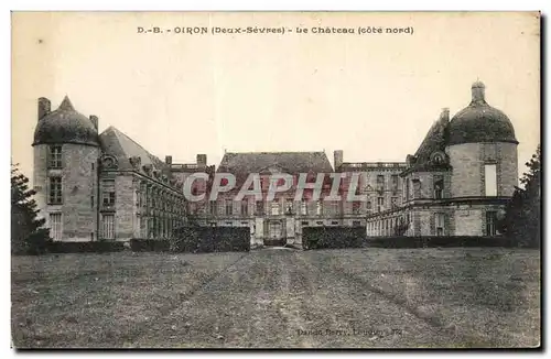 Cartes postales Oiron (Deaux Sevres) Le Chateau (cote Nord)