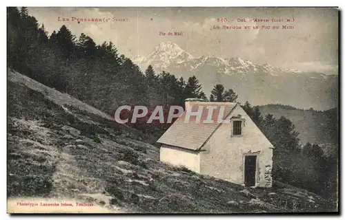 Cartes postales Pic du Midi Les Pyrenees Col D&#39Aspin Gar La Revaux Et Le Pic Du Mini