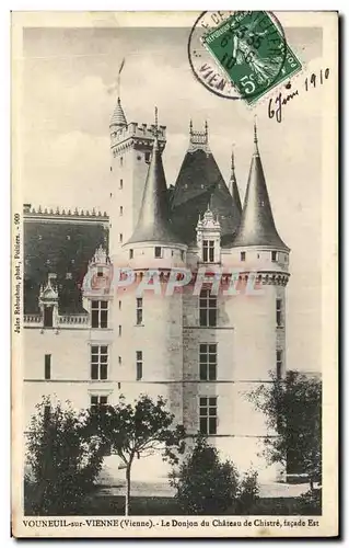 Cartes postales Vouneuil Sur Vienne (Vienne) Le Donjon du Chateau de Chistre facade Est