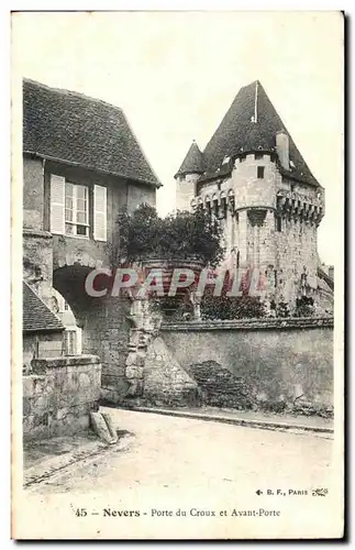 Cartes postales Nevers Porte du Croux et Avant Porte