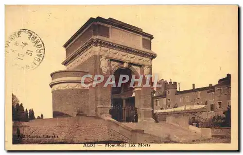 Cartes postales Albi Monument aux Morts