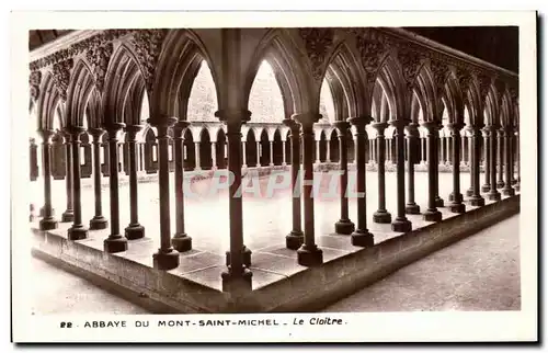 Cartes postales Abbaye Du Mont Saint Michel Le Cloitre