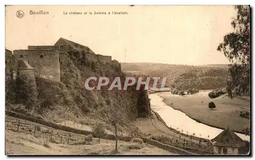 Cartes postales Bouillon Le chateau et la Semois a l&#39abattoir