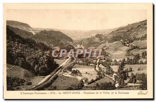 Cartes postales L&#39Auvergne pittoresque le mont dore panorama de la dordogne