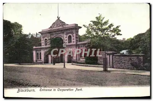 Cartes postales Blackburn Entrance to Corporation park