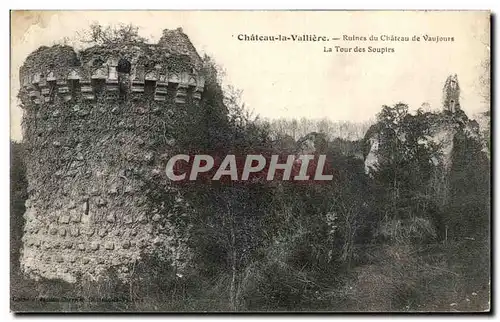 Cartes postales Chateau la Valliere Ruines du Chateau de Vaujours La Tour des Soupirs