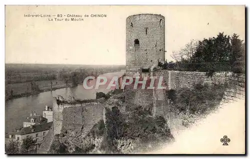 Cartes postales Chateau de Chinon La Tour du Moulin