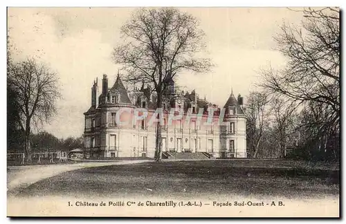 Ansichtskarte AK Chateau de Poille de Charentilly Facade sud Ouest