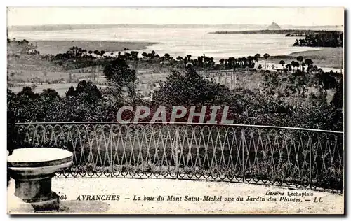 Cartes postales Avranches La Baie du Mont Saint Michel Vue du Jardin des Plantes