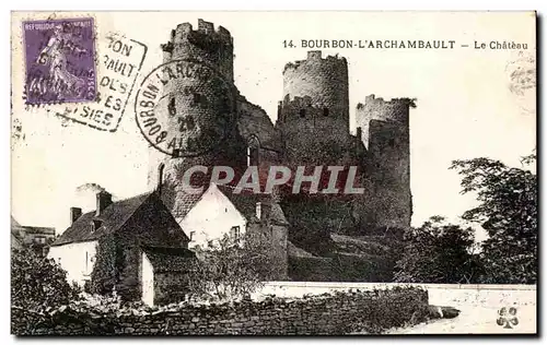 Cartes postales Bourbon l&#39archambault le chateau