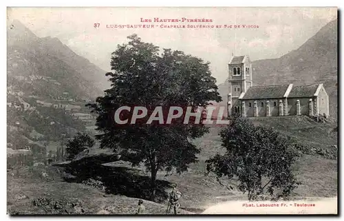 Ansichtskarte AK Luz sr Sauveur Chapelle Solferino et Pic de viscos