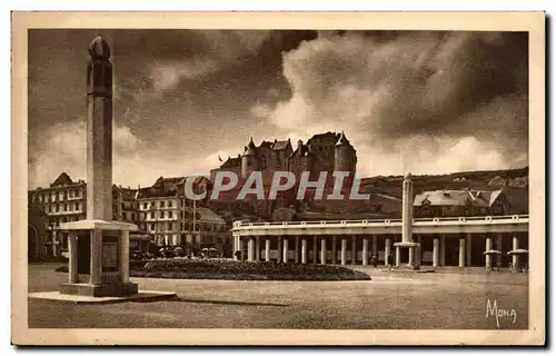 Ansichtskarte AK Dieppe Esplanade du casino et le vieux chateau