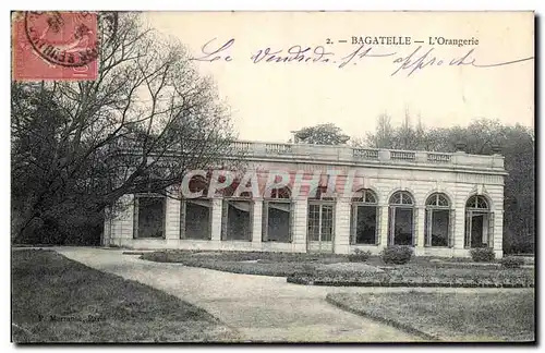Cartes postales Bagatelle L'Orangerie
