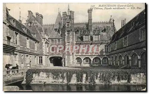 Ansichtskarte AK Maintenon Eure et Loir Le chateau facade meridionale