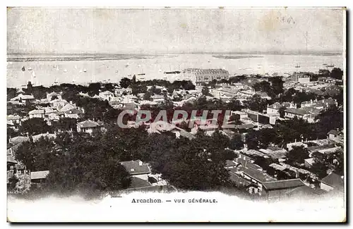 Cartes postales Arcachon vue generale