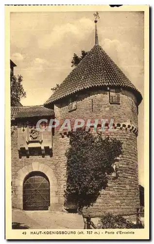 Cartes postales Haut Koenigsbourg Porte d'Enceinte