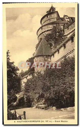 Ansichtskarte AK Haut Koenigsbourg Grand Bastion