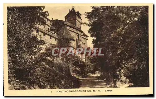 Cartes postales Haut Koenigsbourg Entree