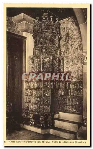 Cartes postales Haut Koenigsbourg Poele de la Salle des Chevaliers