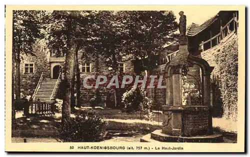 Cartes postales Haut Koenigsbourg Le Haut Jardin