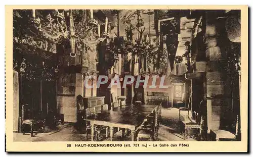 Cartes postales Haut Koenigsbourg La Salle des Fetes