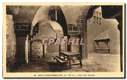 Cartes postales Haut Koenigsbourg Cour des Gardes