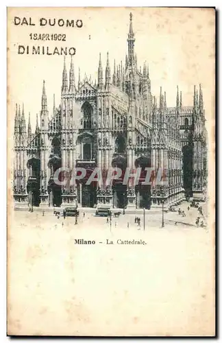 Cartes postales Dal Duomo Di Milano Milano La Cathedrale