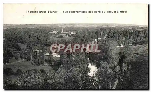 Cartes postales Thouars Vue Panoramique des bord du Thouet a Missi