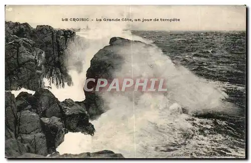 Cartes postales Le Croisic La Grande Cote un Jour de Tempete