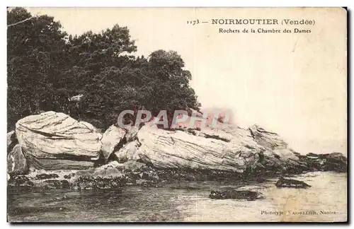 Ansichtskarte AK Noirmoutier Rochers de la Chambre des Dames