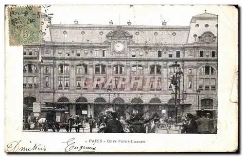 Cartes postales Paris Gare Saint Lazare