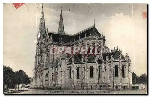 Ansichtskarte AK Chateauroux Abside de l&#39Eglise Saint Andre