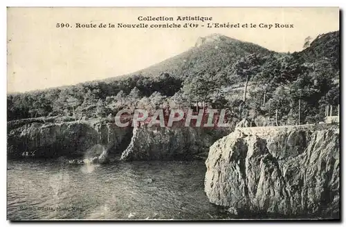 Cartes postales Collection Artistique Route de la Nouvelle Corniche d&#39or L&#39Esterel et le Roux