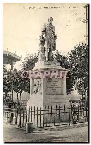 Cartes postales Pau La Statue de Henri IV