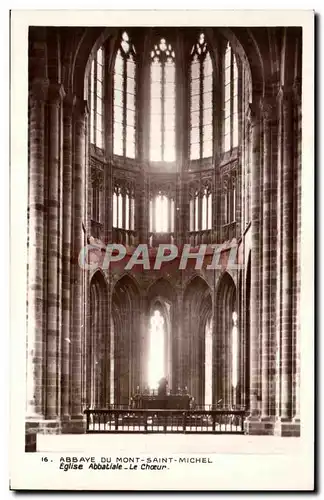 Cartes postales Abbaye du Mont Saint Michel Eglise Abbatiale Le Choeur