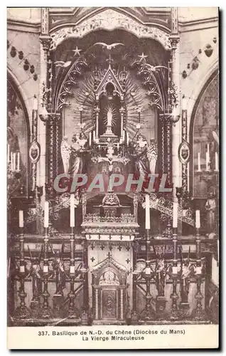 Cartes postales Basilique du Chene Diocese du Mans La vierge miraculeuese