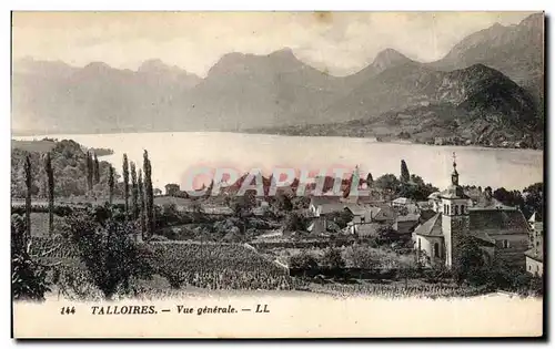 Cartes postales Talloires Vue Generale