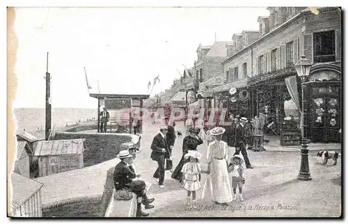 Cartes postales St Aubin Le Digue et la pierre a Poisson