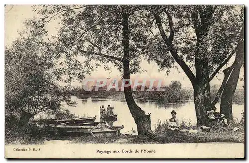 Cartes postales Paysage aux Bords de l&#39yonne