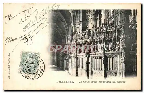 Cartes postales Chartres La Cathedrale Pourtour du choeur