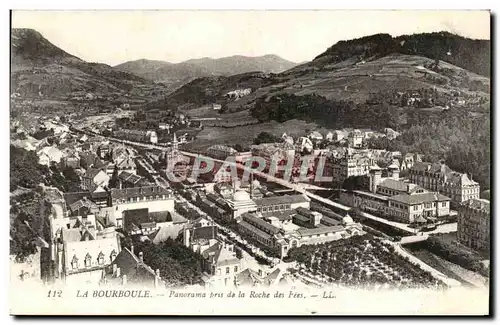 Cartes postales La Bourboule Panorama pris de la Roche des Fees